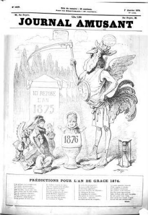 Le Journal amusant : journal illustré, journal d'images, journal comique, critique, satirique, etc. 1876 = Jg. 29