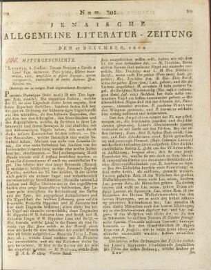 Num. 301. Den 17. December 1804