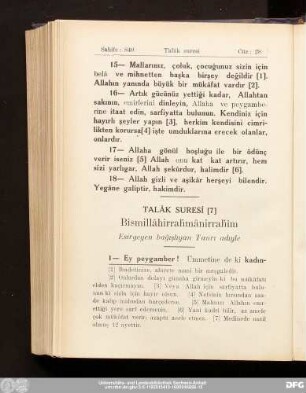 Talâk Suresi