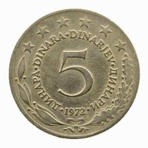 5 Dinar 1972