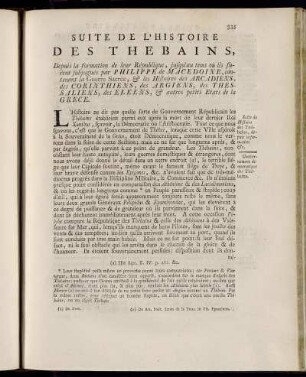 Suite de L´Histoire Des Thebains,[...]