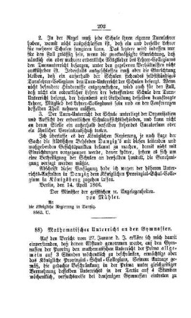Mathematischer Unterricht an den Gymnasien : [II. Gymnasien und Real-Schulen]