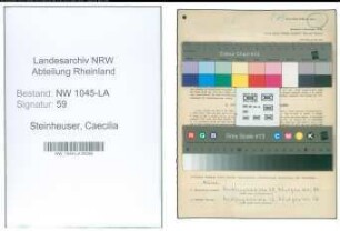 Entnazifizierung Caecilia Steinheuser , geb. 06.12.1914 (Angestellte)