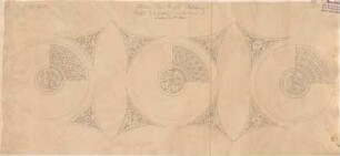 Klenze, Leo von; St. Petersburg (Russland); Eremitage - 1. OG - Plafond (Ansicht)