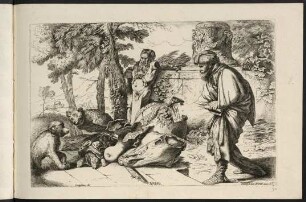 94r-94v, Blatt 2: Diogenes sucht einen Menschen