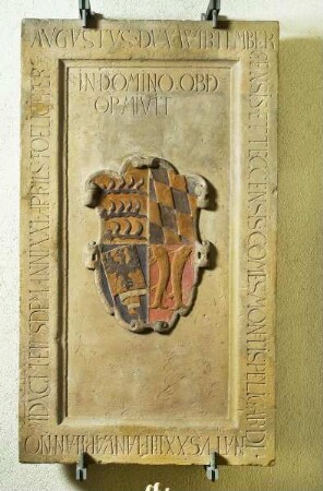 Grabplatte des Herzogs August von Württemberg