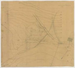 Fischer, Theodor; Lindenberg / Allgäu (Bayern); Haushaltungsschule mit Ökonomiegebäude und Kapelle - Baulinienplan