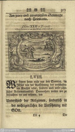 Am zwey und zwanzigsten Sonntage nach Trinitatis