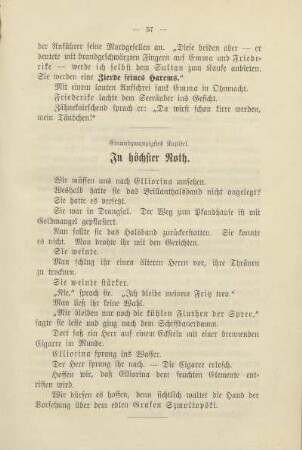 Einundzwanzigstes Kapitel. In höchster Noth