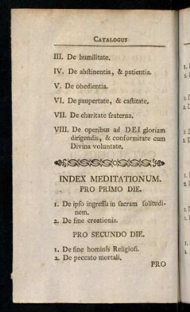 Index Meditationum