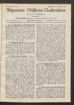 No. 12. 15. Dezember 1916