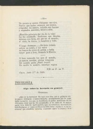 Algo sobre la herencia en general. : Psicología