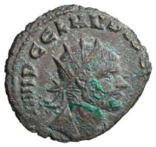 Münze, Antoninian, 268 - 270 n. Chr.
