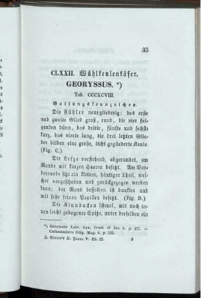 CLXXII. Mühlenkäfer. Georyssus.