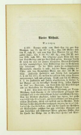 Vierter Abschnitt. Europa