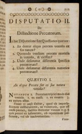 111-196, Disputatio II.