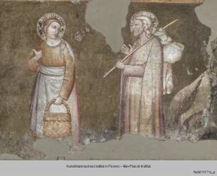 Freskenausmalung : Christus und die Samariterin