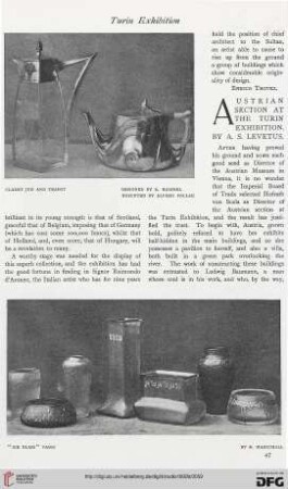 26: Austrian section at the Turin Exhibition