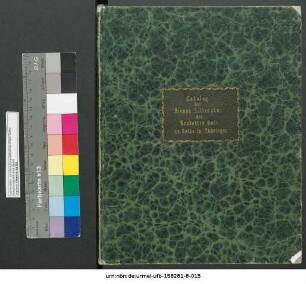 Catalog der Bienen Litteratur des Rendanten Carl Wilhelm Kalb zu Gotha in Thüringen (Manuskripttitel)