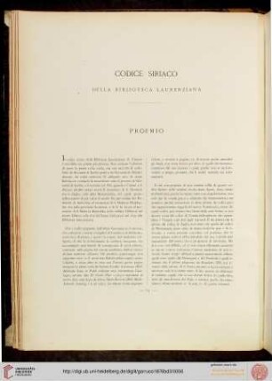 Codice Siriaco della Biblioteca Laurenziana