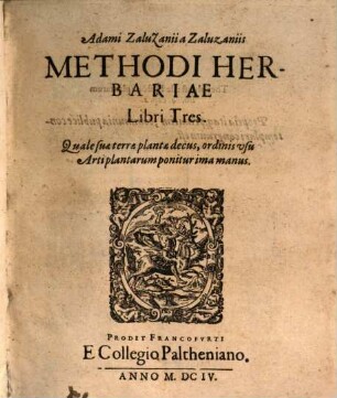 Methodi herbariae libri tres