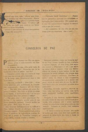 Conselhos de pae