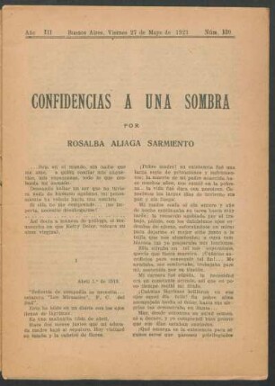 1921013900: Confidencias a una sombra