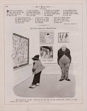 "In einer modernen Ausstellung"