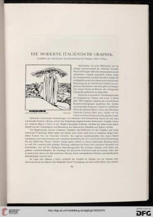 Die moderne italienische Graphik