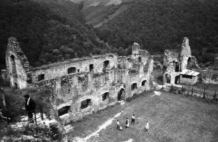 Hardenburg: Burg Hardenburg, Ruine am Burghof