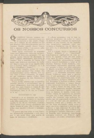 Os nossos concursos : [Actualidades]
