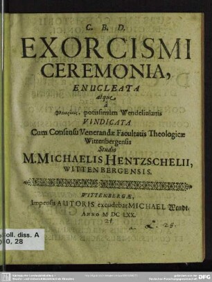 Exorcismi ceremonia enucleata