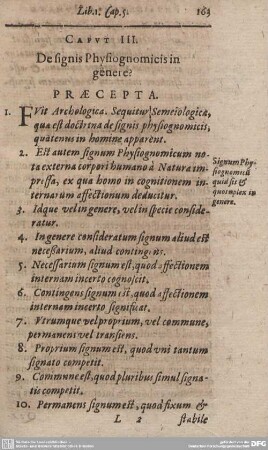 CAPUT III. De signis Physiognomicis in genere?