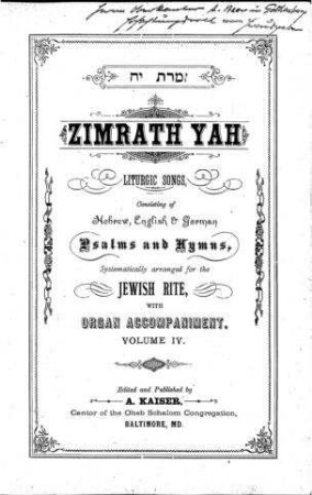 For New Year and the Day of Atonement : The Mussaf, Minchah and N'ilah Services