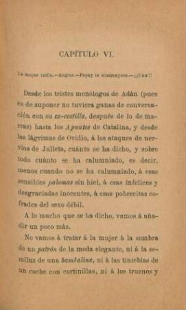 Capítulo VI. La mujer india. - ...