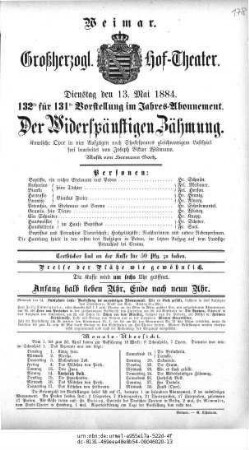 Der Widerspänstigen Zähmung