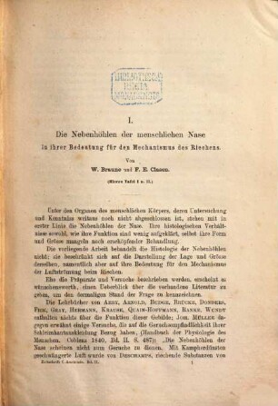 Zeitschrift für Anatomie und Entwickelungsgeschichte. 2, 2. 1877