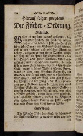 894-920, Die Fischer-Ordnung.