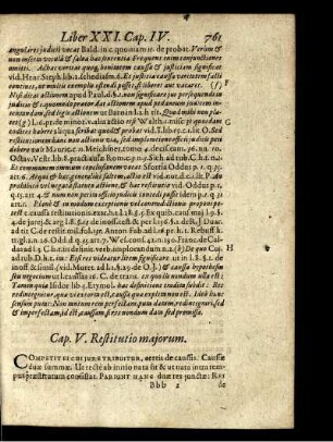Cap. V. Restitutio majorum