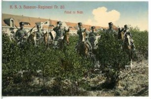 Bautzen. 3. Husaren-Regiment Nr. 20, Feind in Sicht