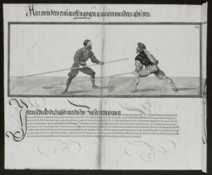 Ain unnders einlauffengögen ainnem unndern absetzen, Blatt 198v