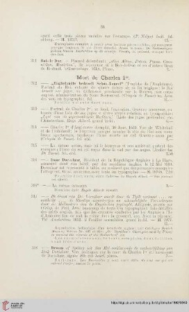 Mort de Charles Ier (No. 312 - 341)