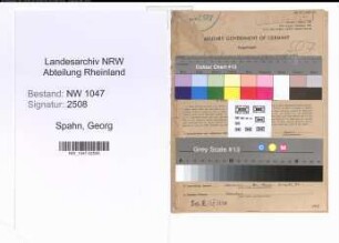 Entnazifizierung Georg Spahn , geb. 04.08.1905 (Haendler)