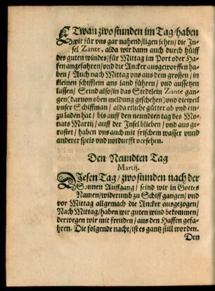 Den Neundten Tag Martii. - Den Neunzehenden tag Martii.