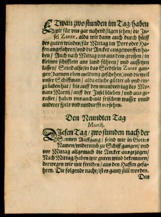 Den Neundten Tag Martii. - Den Neunzehenden tag Martii.
