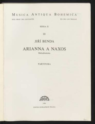 Arianna a Naxos : Melodramma