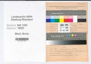 Entnazifizierung Bruno Block, geb. 17.03.1915 (Regierungsinspektor)
