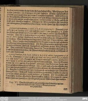 Cap. VI. Von Fruchtbarkeit und gewechsen des Erdreichs/ mit anhangender Generalbeschreibung des Gewitters mit den vier Jahrßzeiten.
