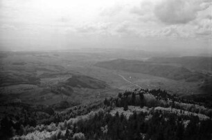 Zell im Wiesental: Aussicht von der Hohen Möhr; ohne Vordergrund (Wiesental)