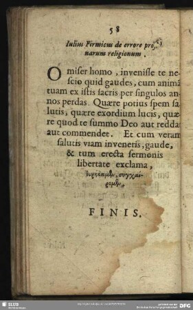 Iulius Firmicus de errore profanarum religionum